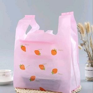 20 Pieces Strawberry Print Packaging Bags